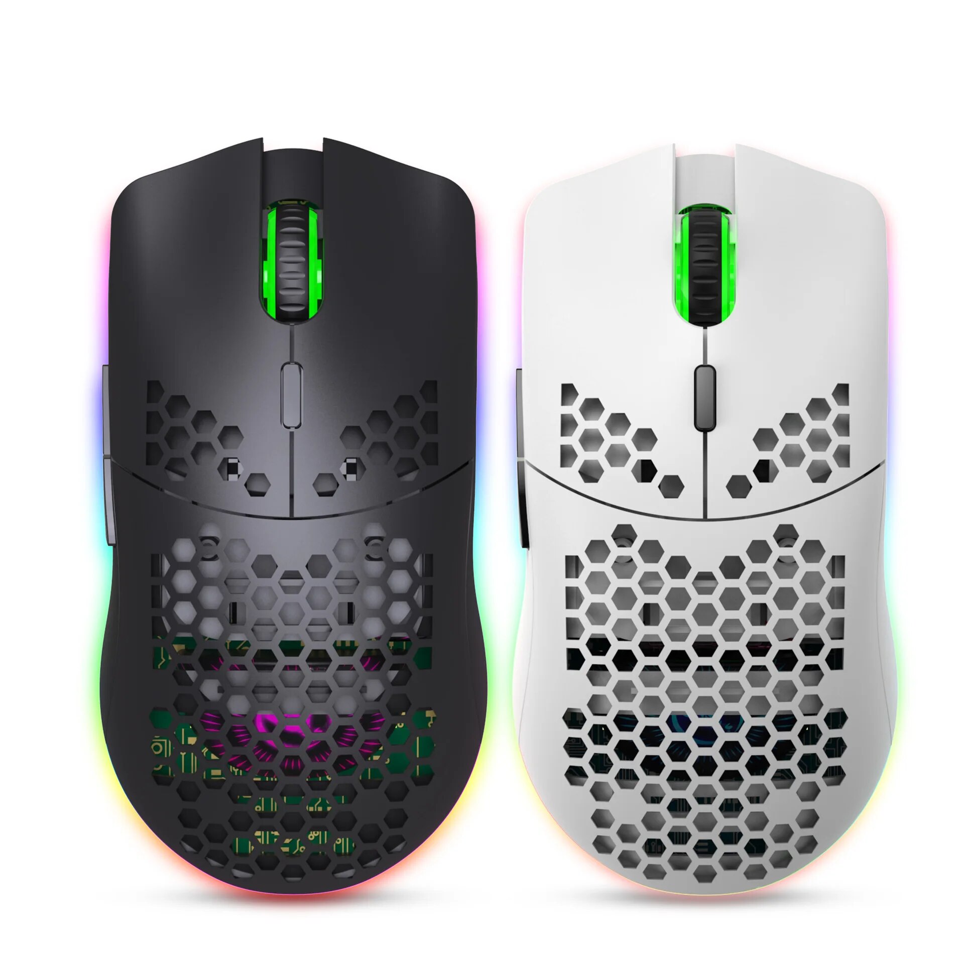 Es5 Esports Rgb Gaming Mouse - فأرة ألعاب قرص العسل اللاسلكية ،