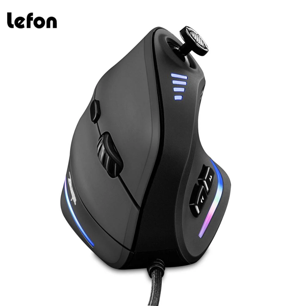Es5 Esports Rgb Gaming Mouse - ZELOTES C18 ماوس سلكي عمودي مريح