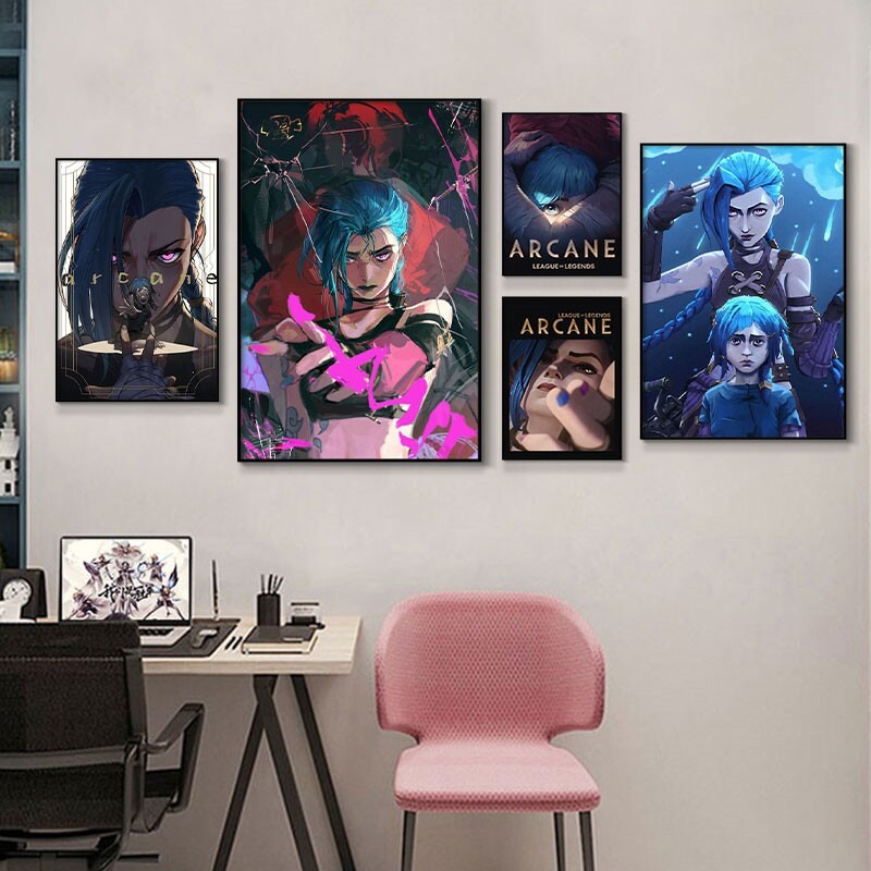 Esports Gaming Room - ملصق أركين جينكس بتصوير عن قرب،
