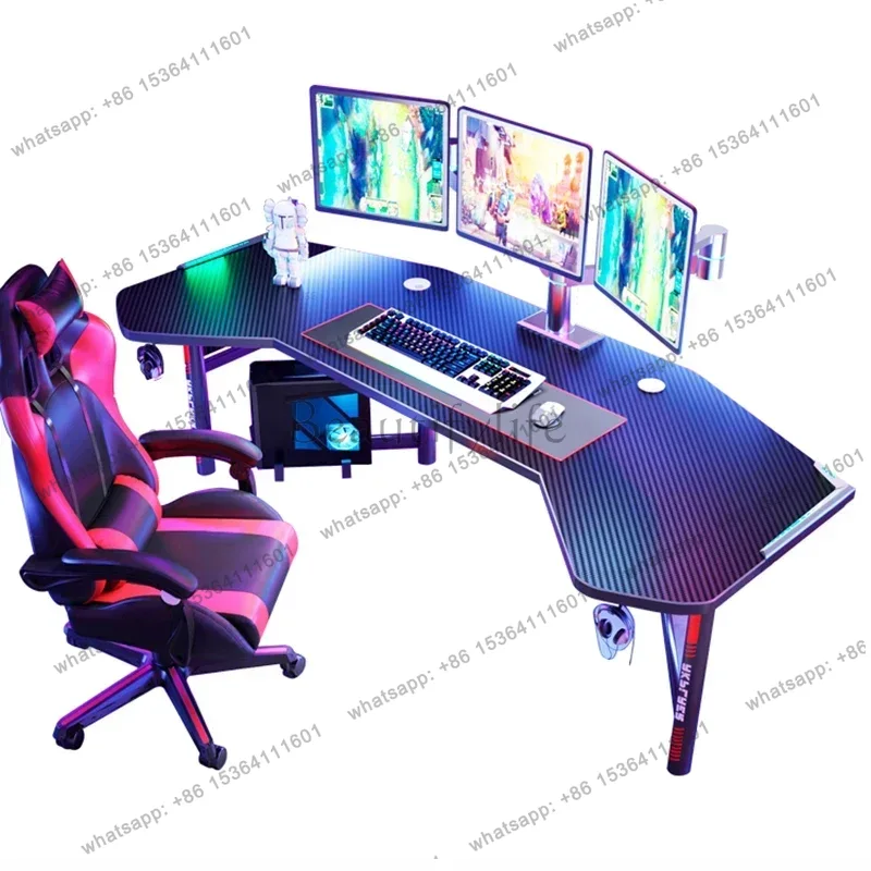 Esports Gaming Furniture - مكتب كمبيوتر أبيض، أثاث مكتبي، طاولات