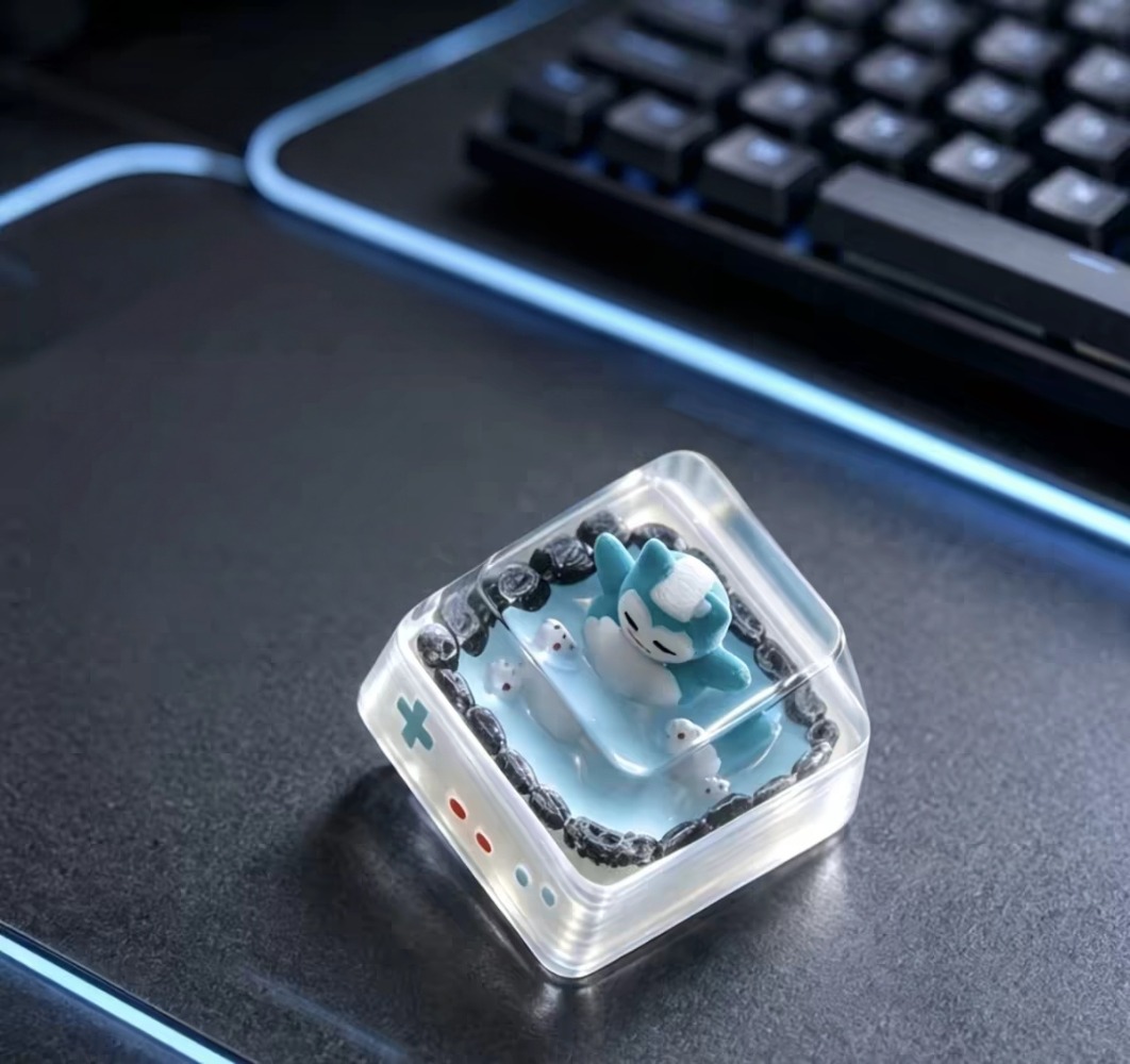 Keyboard Tenkeyless - غطاء مفتاح بوكيمون سنورلاكس من الراتنج