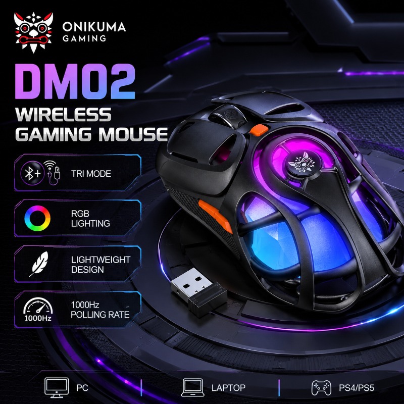 Es5 Esports Rgb Gaming Mouse - فأرة ألعاب لاسلكية ONIKUMA DM02 بتقنية