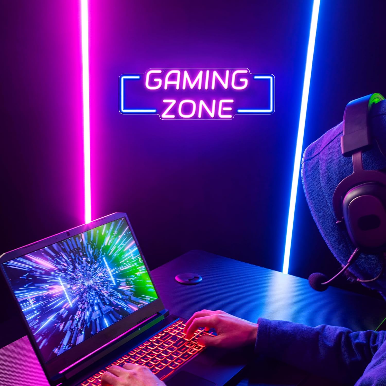 لافتة نيون لمنطقة الألعاب، إضا - مراجعة Esports Gaming Room وسعره
