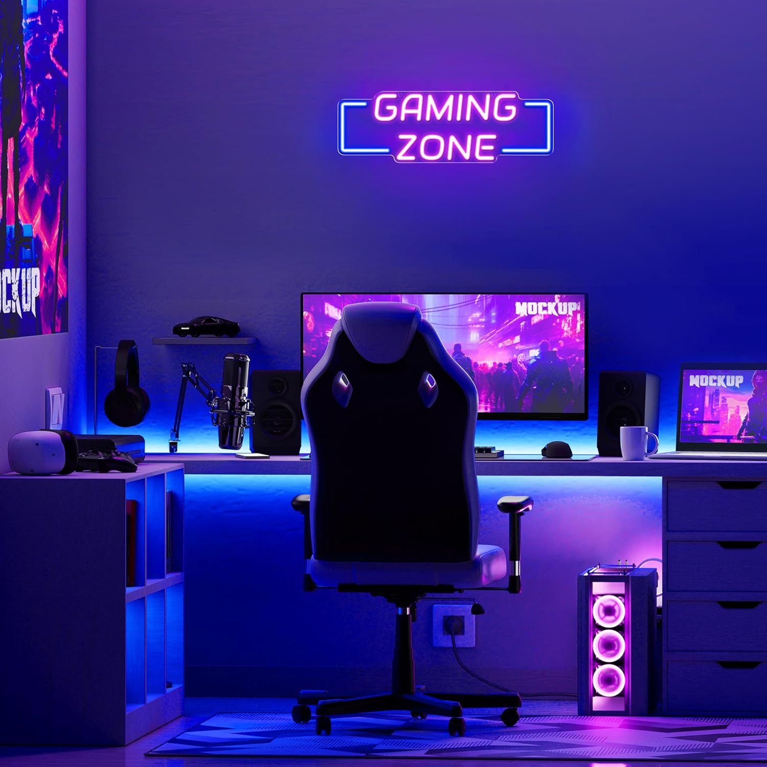 لافتة نيون لمنطقة الألعاب، إضا - مراجعة Esports Gaming Room وسعره