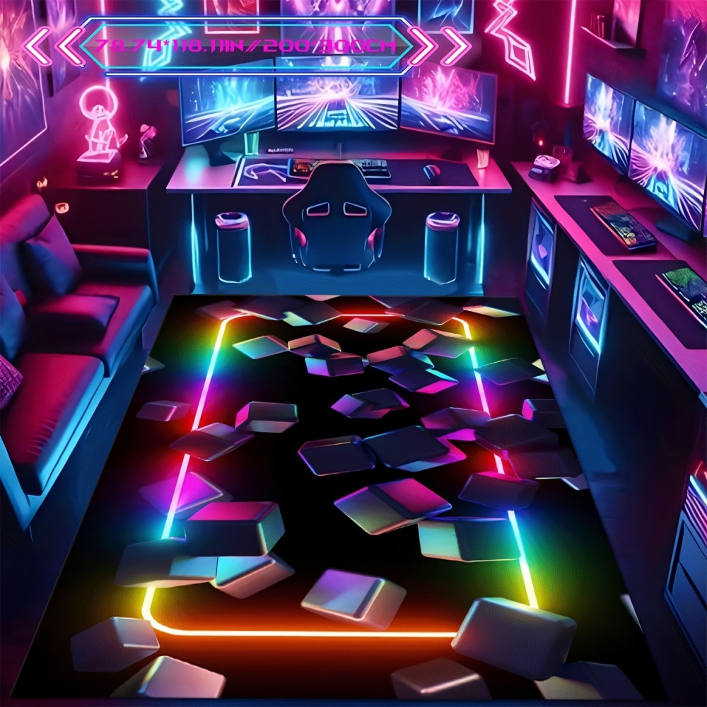 سجادة ألعاب VIKAMA بتصميم ملون - مراجعة Esports Gaming Room وسعره