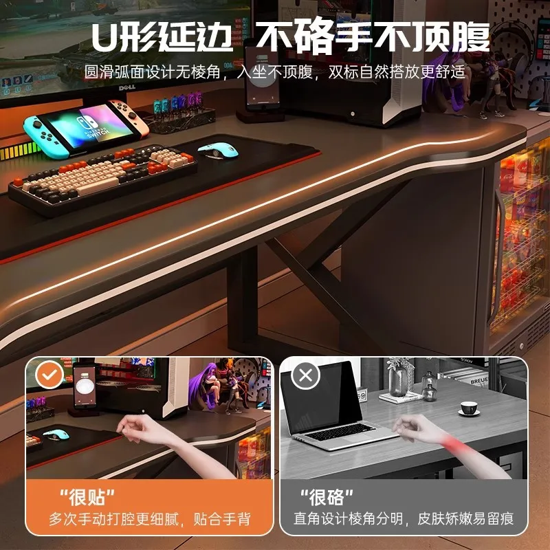 طاولة كمبيوتر سوداء بتصميم ريا - مراجعة Esports Gaming Houses وسعره