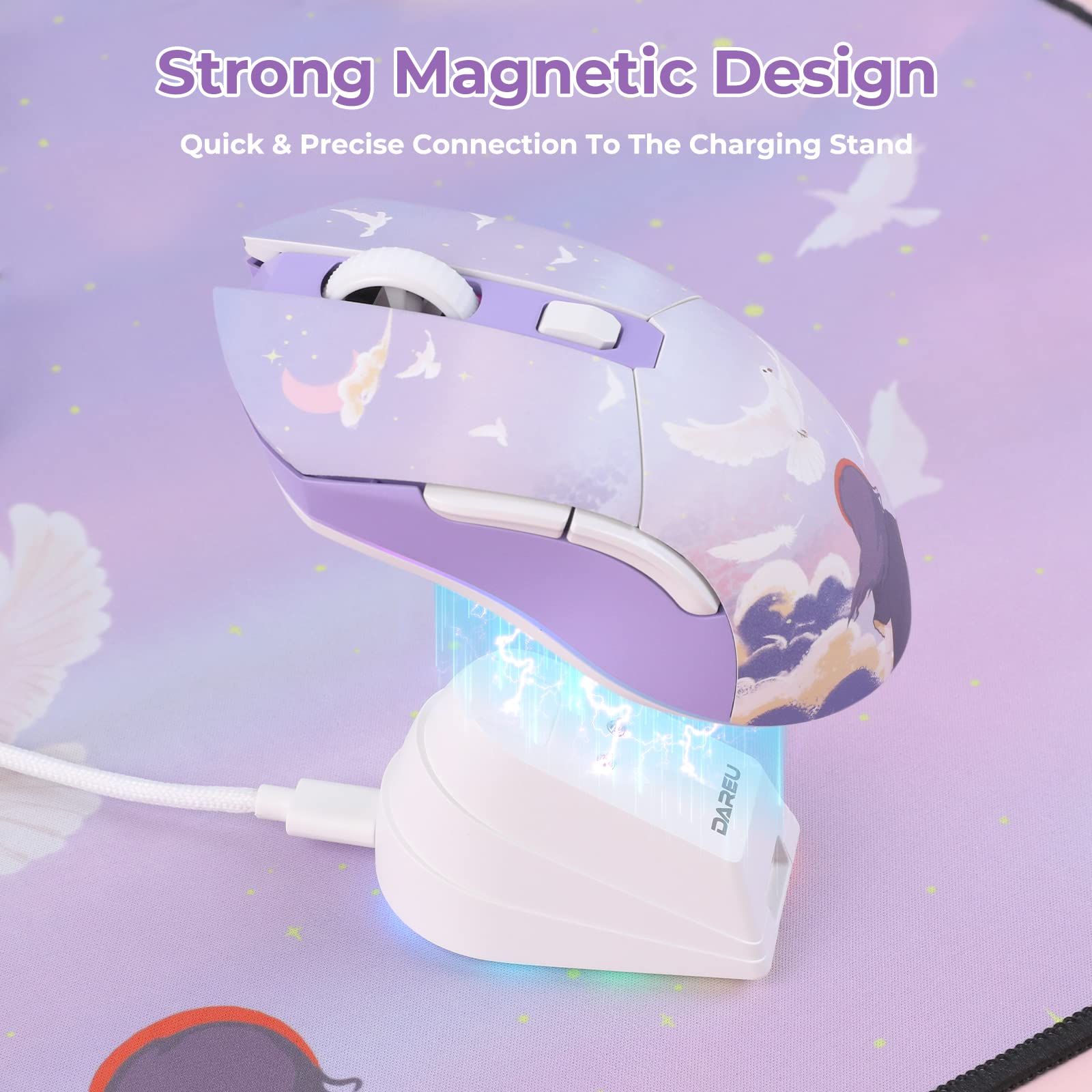 DAREU-أوضاع مزدوجة ماوس ألعاب  - مراجعة Es5 Esports Rgb Gaming Mouse وسعره