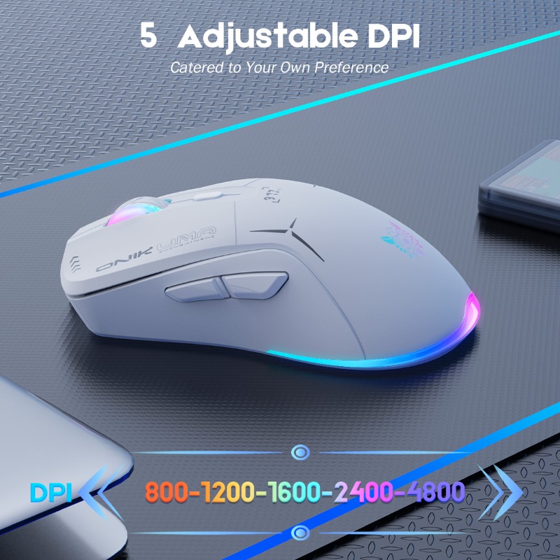فأرة ألعاب ONIKUMA CW917 لاسلك - مراجعة Es5 Esports Rgb Gaming Mouse وسعره