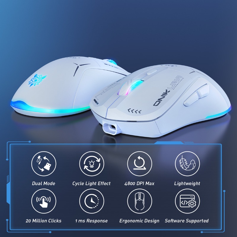 فأرة ألعاب ONIKUMA CW917 لاسلك - مراجعة Es5 Esports Rgb Gaming Mouse وسعره